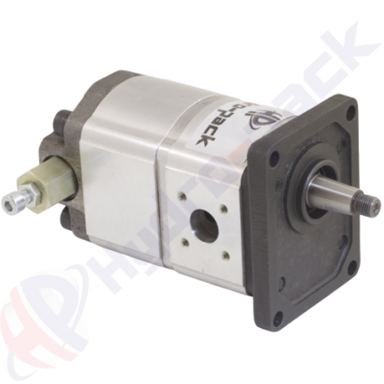 product Група 20 Помпа за високо и ниско напрежение , 10+18 cc/rev, по посока на часовниковата стрелка , Европейски фланец с 4 болта  , 1:8 заострен вал  , 22C10/18X815R image thumb