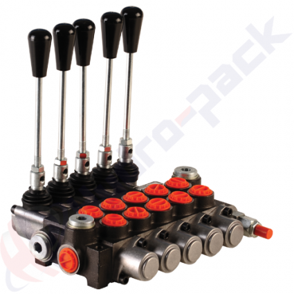 product 40 литра Моноблок управляващ клапан, 5P40 , пет макари , G 3/8" , open center макара image thumb