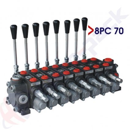 product Supapă de control secțională de 70 litri, 8PC70, opt bobine, G 1/2" , bobină centrală deschisă image thumb