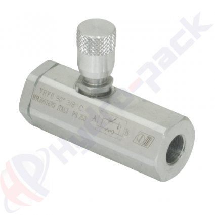 product Еднопосочен клапан за регулиране на потока , VRFU 90 C , 45 L/min, G 1/2" image thumb