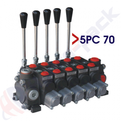 product Βαλβίδα ελέγχου τομής 70 λίτρων, 5PC70 , πέντε καρούλια , G 1/2" , ανοιχτό κεντρικό καρούλι image thumb